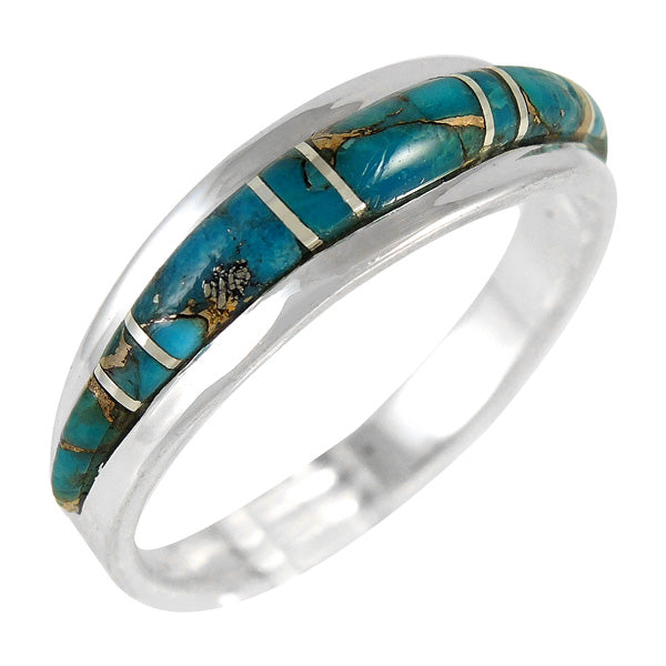 Matrix Turquoise Ring Sterling Silver R2264-C84