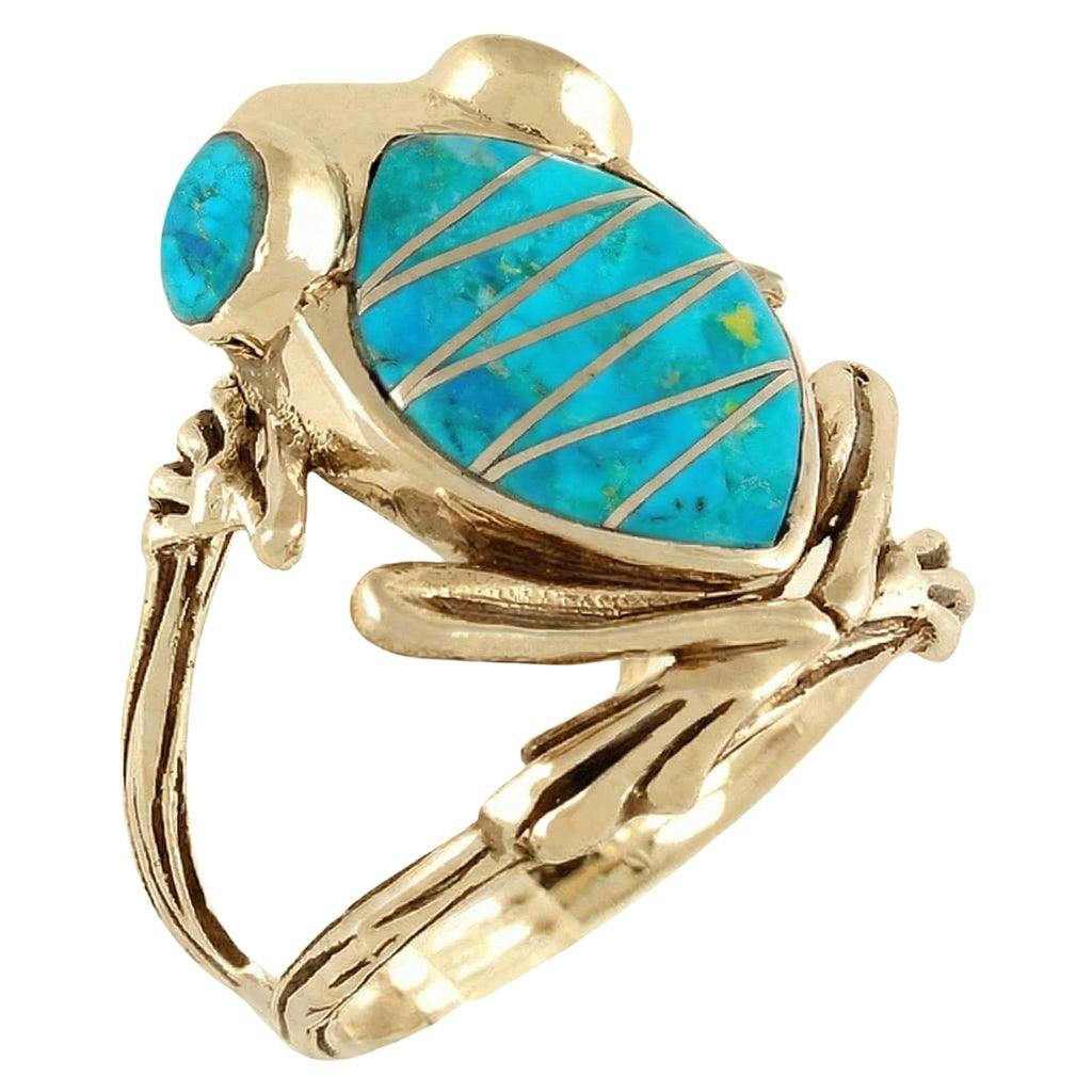 Frog Turquoise Ring GoldCopper™ R2266-GB-C05