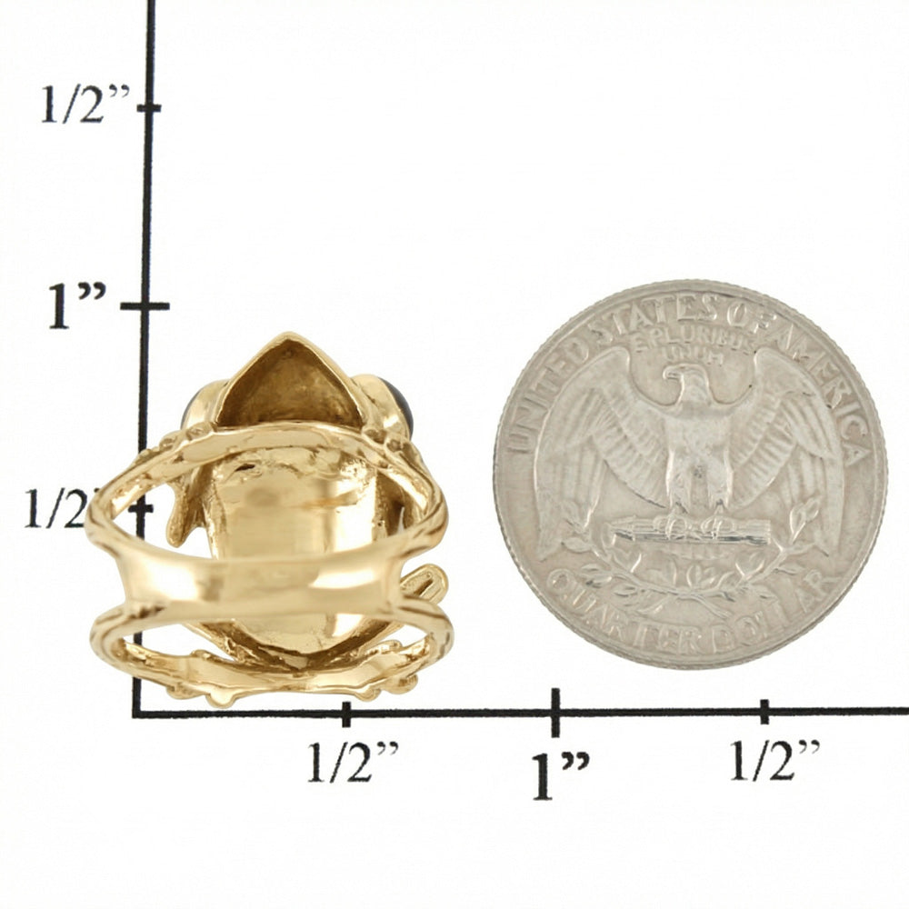 Frog Multi Gemstone Ring GoldCopper™ R2266-GB-C01