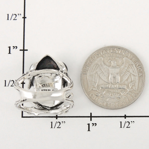 Frog Ring Sterling Silver Turquoise R2266-C05