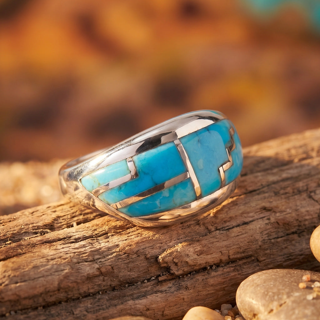Turquoise Ring Sterling Silver R2273-C05