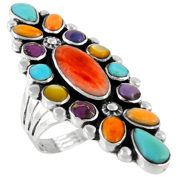 Multicolor Ring Sterling Silver R2283-C71