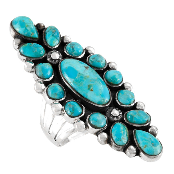 Turquoise Ring Sterling Silver R2283-C75