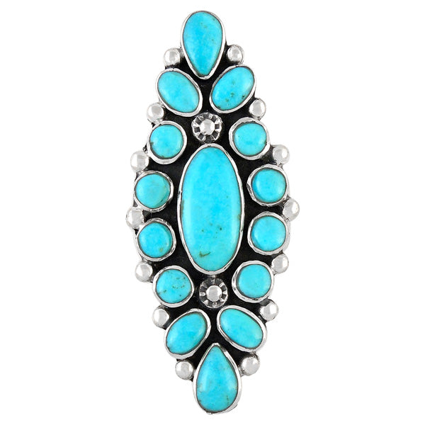 Turquoise Ring Sterling Silver R2283-C75