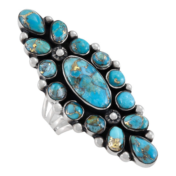 Matrix Turquoise Ring Sterling Silver R2283-C84