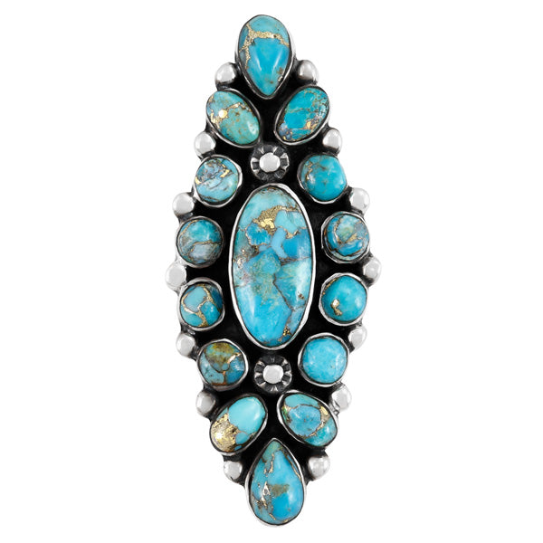 Matrix Turquoise Ring Sterling Silver R2283-C84