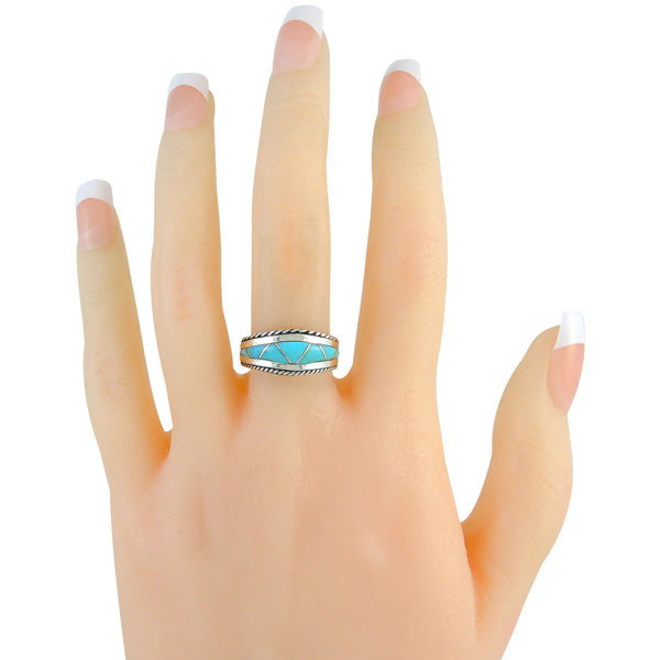 Turquoise Ring Sterling Silver R2285-C05