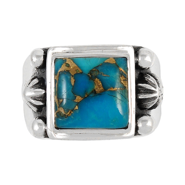 Matrix Turquoise Ring Sterling Silver R2291-C84