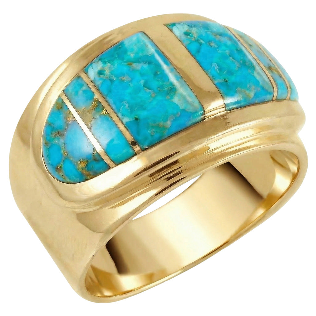 Turquoise Ring GoldBrass™ R2292-GB-C05