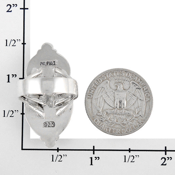 Matrix Turquoise Ring Sterling Silver R2313-C84