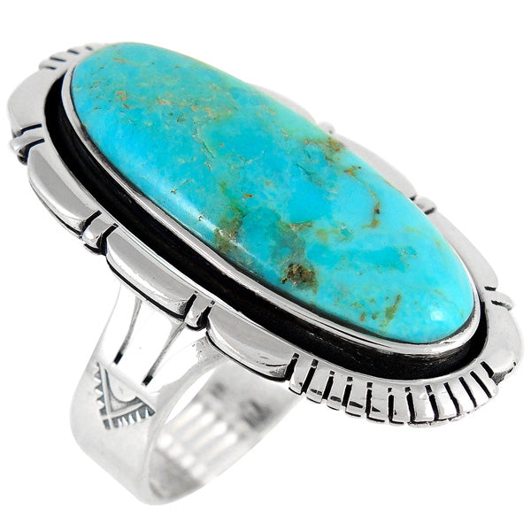 Turquoise Ring Sterling Silver R2314-C75