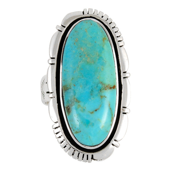 Turquoise Ring Sterling Silver R2314-C75