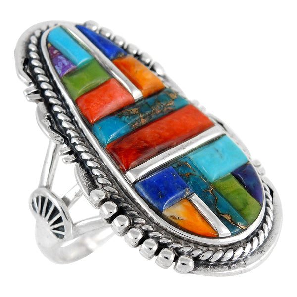 Multicolor Ring Sterling Silver R2318-C51