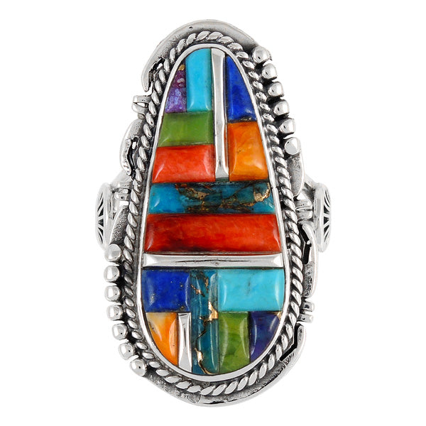 Multicolor Ring Sterling Silver R2318-C51