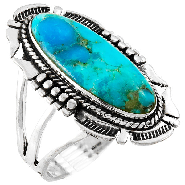 Turquoise Ring Sterling Silver R2319-C75