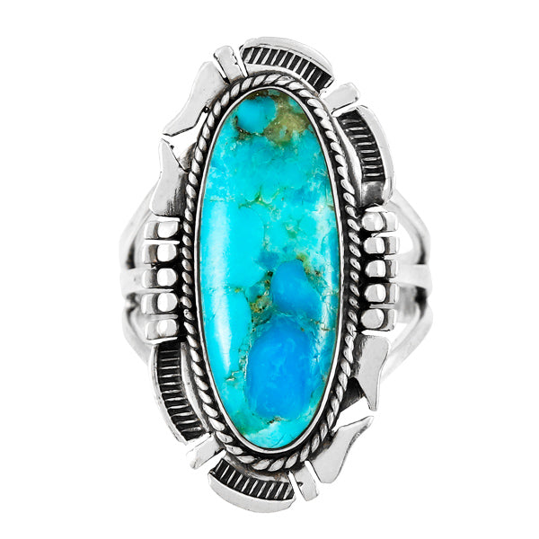 Turquoise Ring Sterling Silver R2319-C75