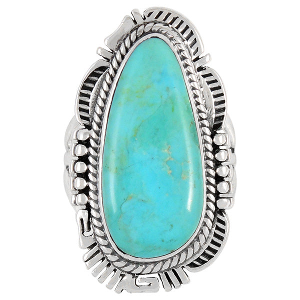 Turquoise Ring Sterling Silver R2321-C75