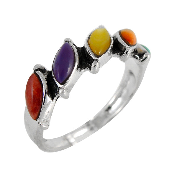 Multicolor Ring Sterling Silver R2344-C71