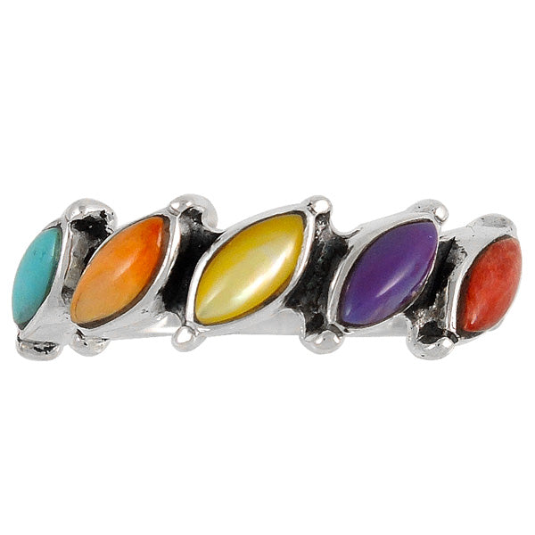 Multicolor Ring Sterling Silver R2344-C71