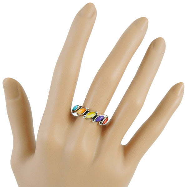 Multicolor Ring Sterling Silver R2344-C71