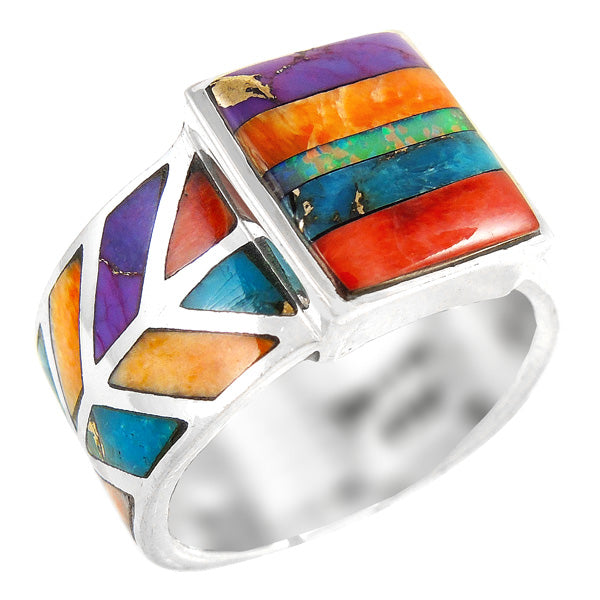 Multicolor Ring Sterling Silver R2372-C00