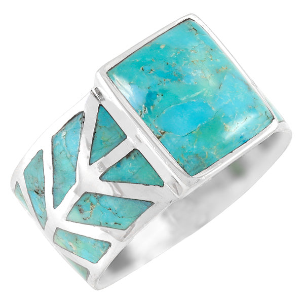 Turquoise Ring Sterling Silver R2372-C75