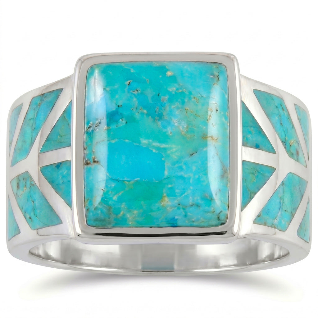 Turquoise Ring Sterling Silver R2372-C75