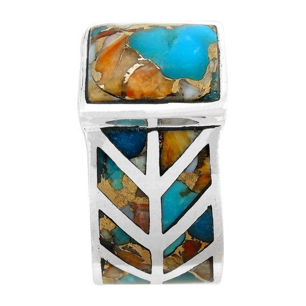 Spiny Turquoise Ring Sterling Silver R2372-C89