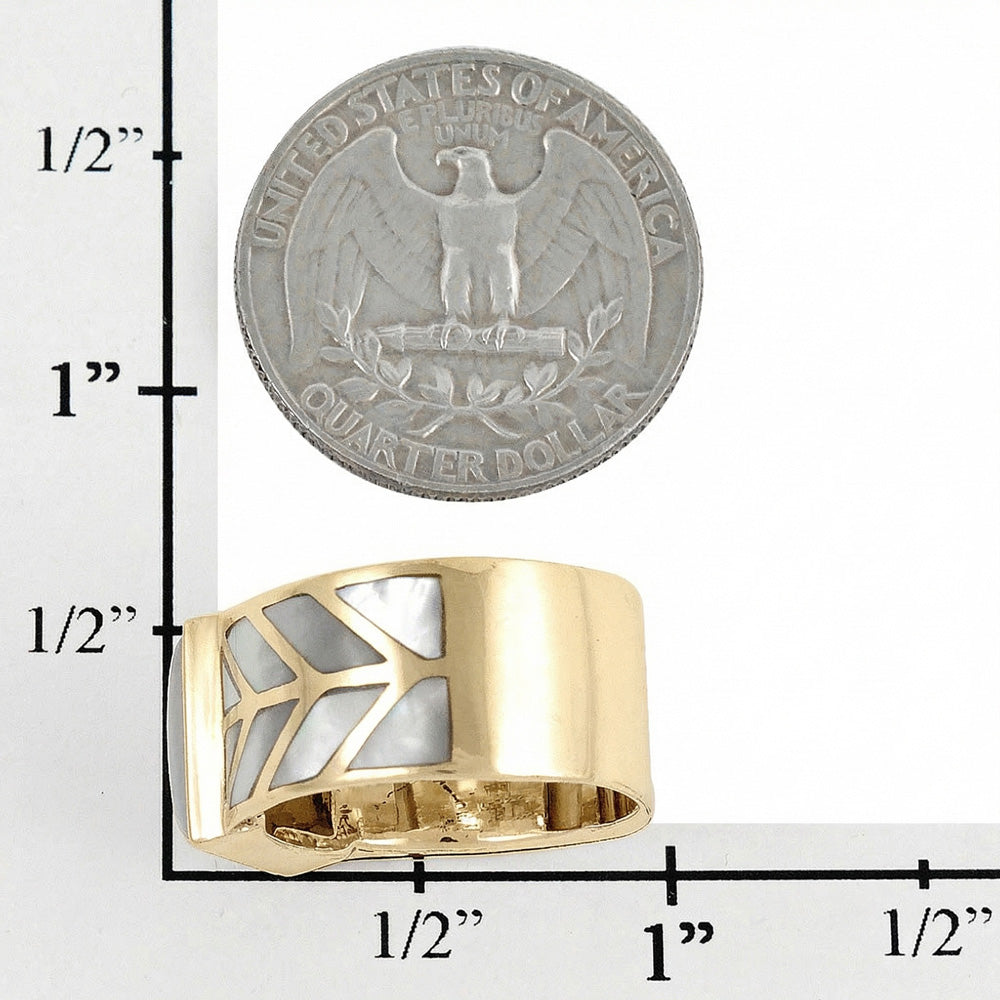 Turquoise Ring GoldBrass R2372-GB-C75