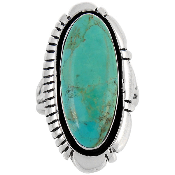 Turquoise Ring Sterling Silver R2380-C75