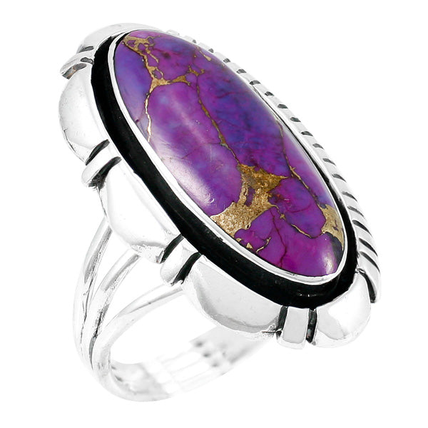 Purple Turquoise Ring Sterling Silver R2380-C77