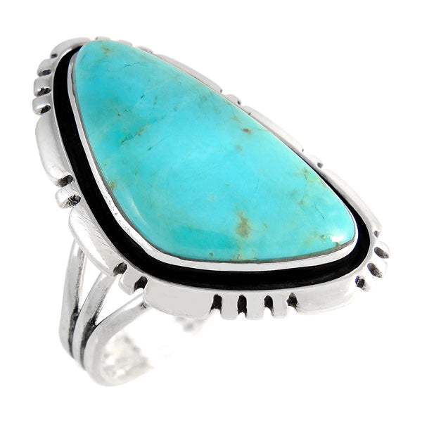 Turquoise Ring Sterling Silver R2383-C75