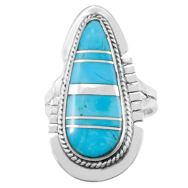 Turquoise Ring Sterling Silver R2404-C75