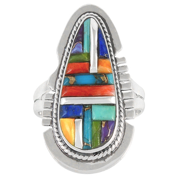 Multicolor Ring Sterling Silver R2404-C51