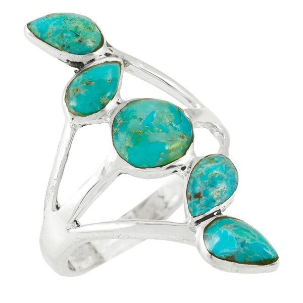 Turquoise Ring Sterling Silver R2406-C75