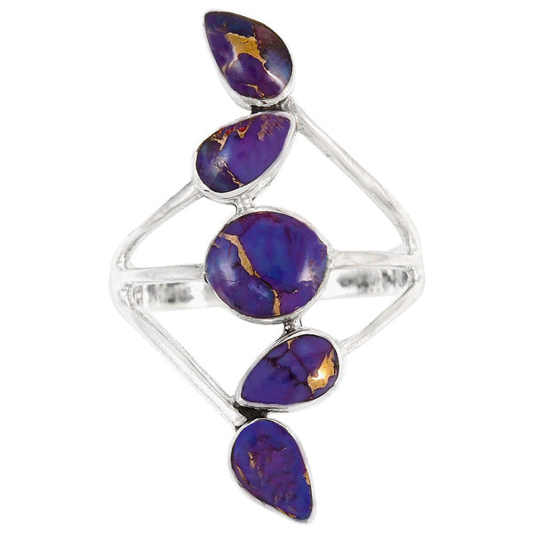 Purple Turquoise Ring Sterling Silver R2406-C77