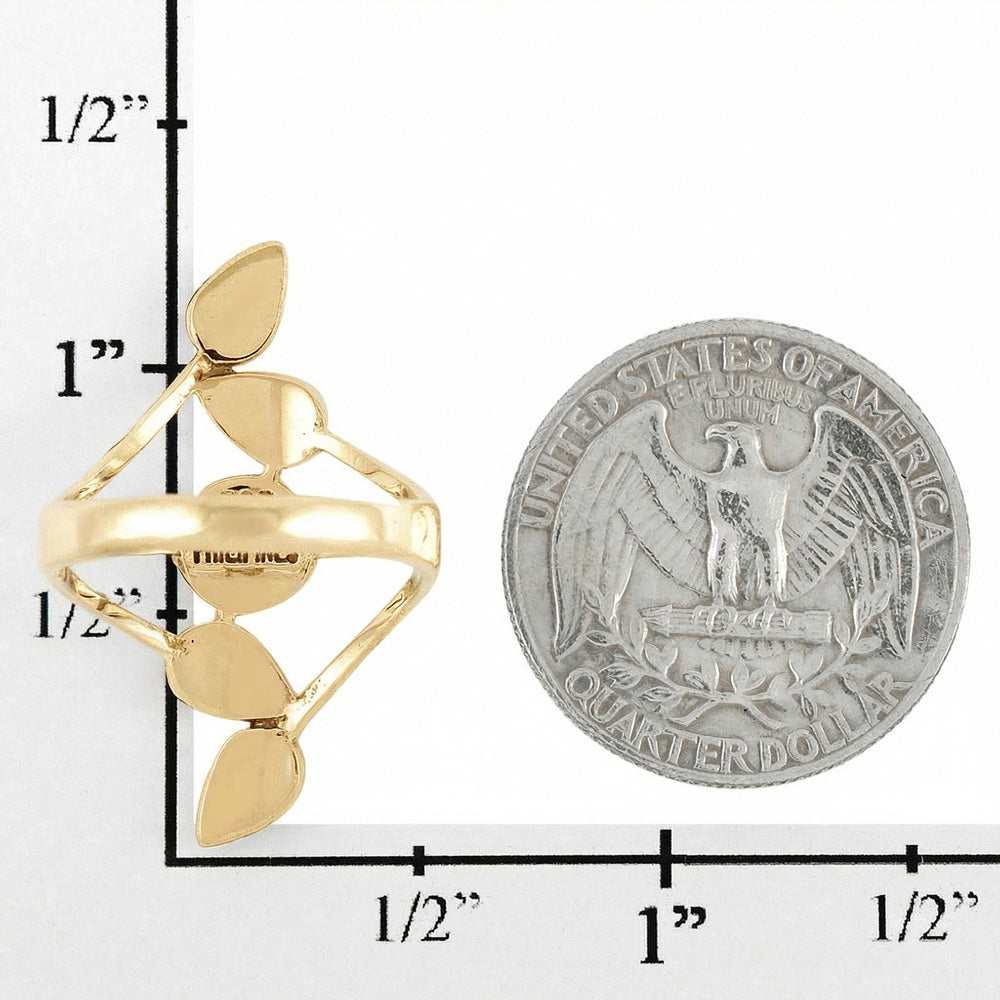 Turquoise Ring GoldBrass R2406-GB-C75