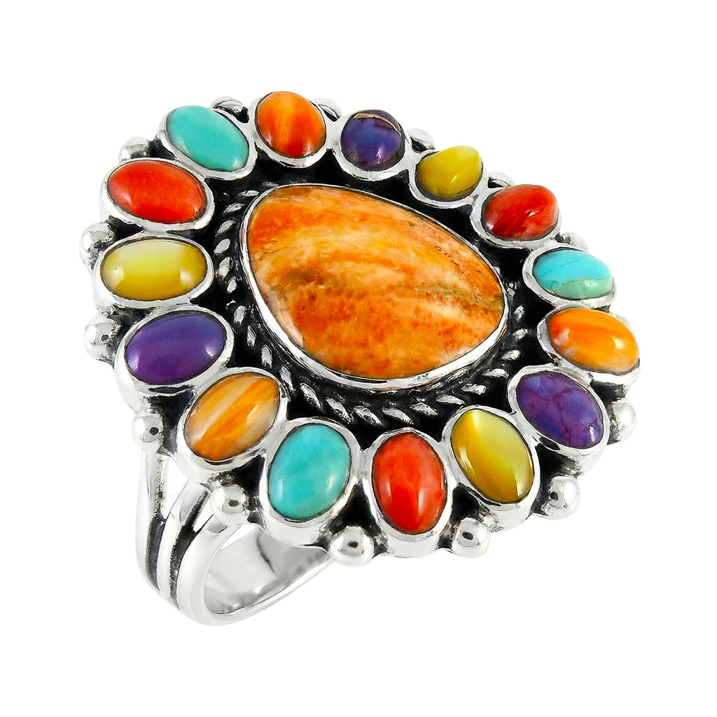 Multicolor Ring Sterling Silver R2407-C71