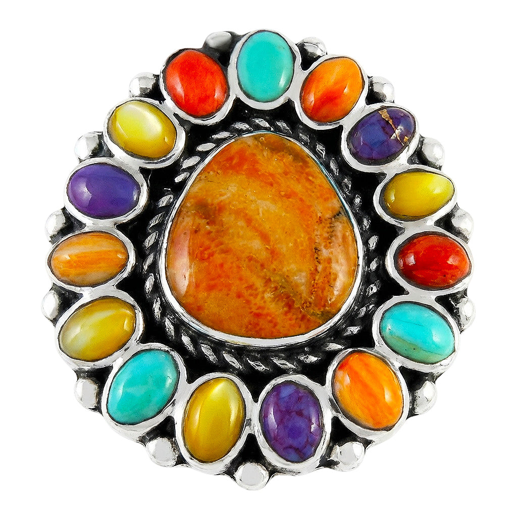 Multicolor Ring Sterling Silver R2407-C71