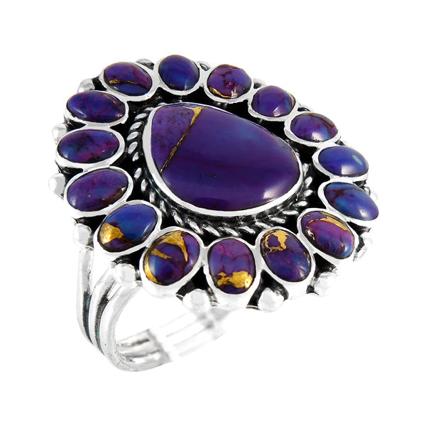 Purple Turquoise Ring Sterling Silver R2407-C77