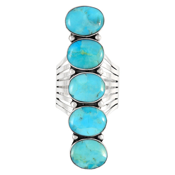 Turquoise Ring Sterling Silver R2408-C75