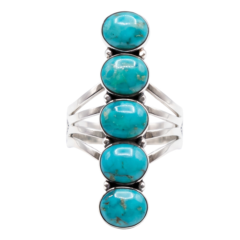 Turquoise Ring Sterling Silver R2408-SM-C75