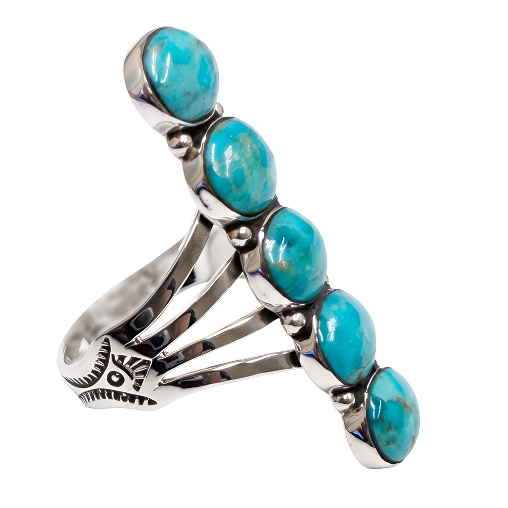 Turquoise Ring Sterling Silver R2408-SM-C75