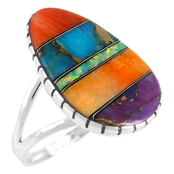 Multicolor Ring Sterling Silver R2411-C00