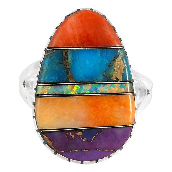 Multicolor Ring Sterling Silver R2411-C00