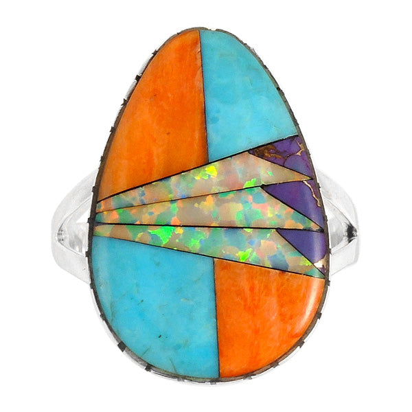 Multicolor Ring Sterling Silver R2411-C01