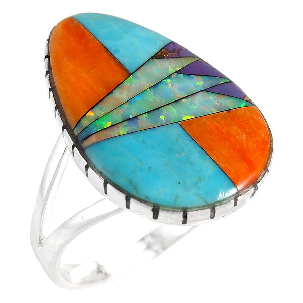 Multicolor Ring Sterling Silver R2411-C01