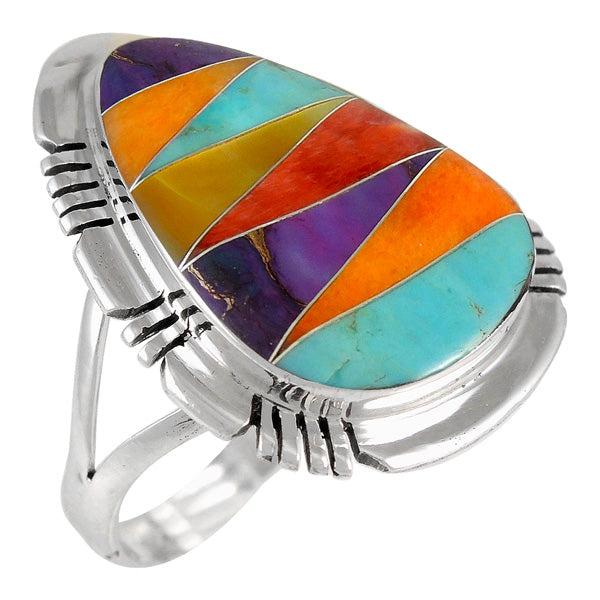 Multicolor Ring Sterling Silver R2412-C01
