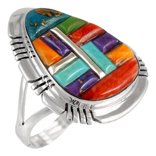 Multicolor Ring Sterling Silver R2412-C51