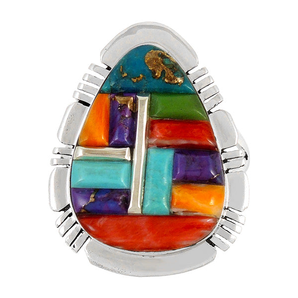 Multicolor Ring Sterling Silver R2412-C51